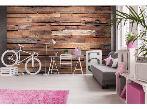 Fototapeta MS-5-0158 Drewniana ściana flizelinowa Dimex