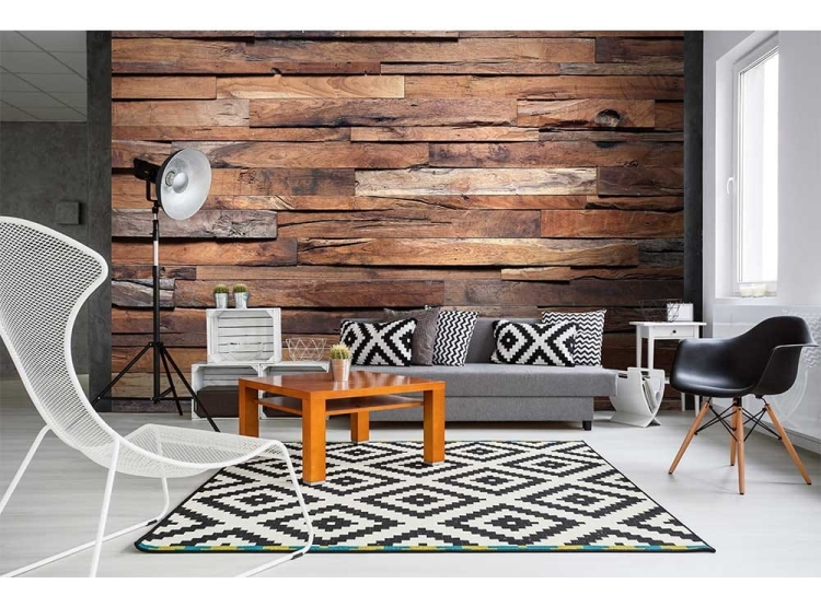 Fototapeta MS-5-0158 Drewniana ściana flizelinowa Dimex