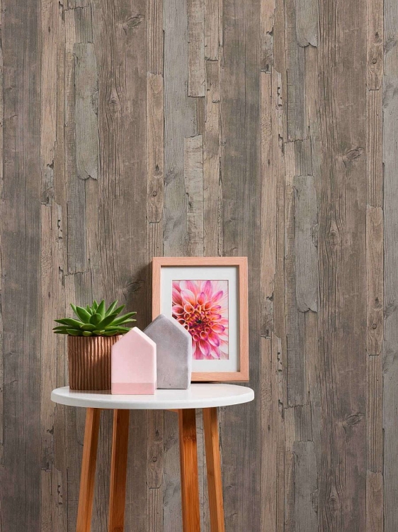 Tapeta ścienna na flizelinie 95405-3 AS Best of Wood'n Stone, stara deska brązowa