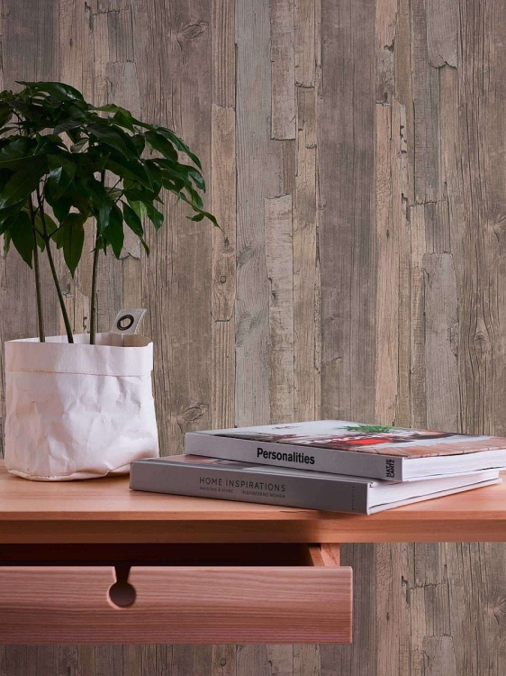 Tapeta ścienna na flizelinie 95405-3 AS Best of Wood'n Stone, stara deska brązowa