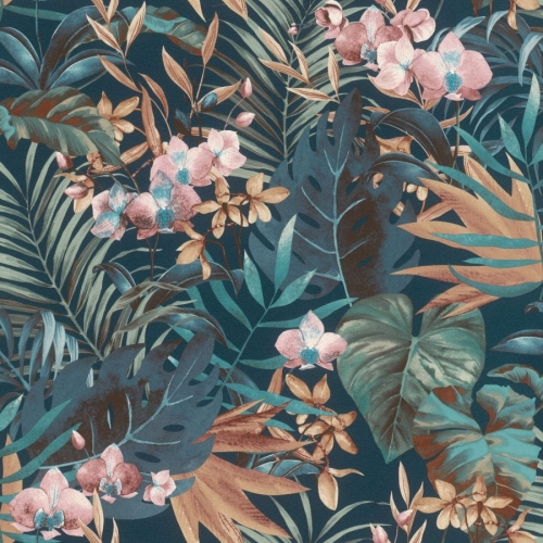 Tapeta Rasch Salsa 833133 liście, kwiaty, storczyki