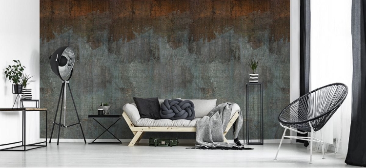 Fototapeta Mural A43101 blacha ściana miedź loft Grandeco Orom 2