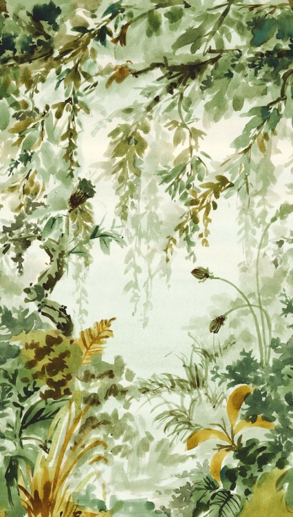 Fototapeta Mural A52201 botaniczna las liście Grandeco Orom 2
