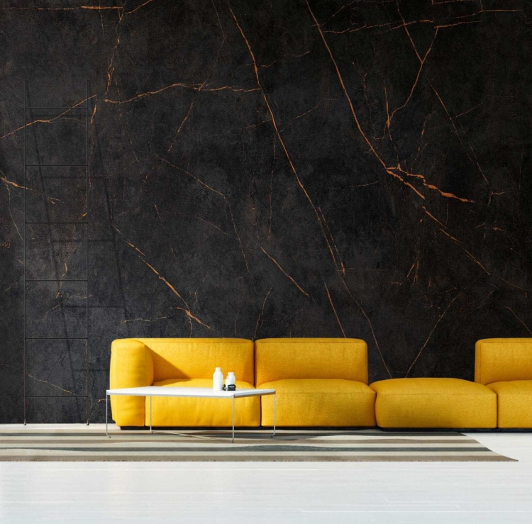 Metropolitan Stories The Wall 38225-1 Tapeta ścienna AS-MURAL, marmur czarny