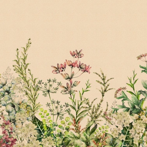 Metropolitan Stories The Wall 38277-1 Tapeta ścienna AS-MURAL, rośliny, kwiaty, zioła