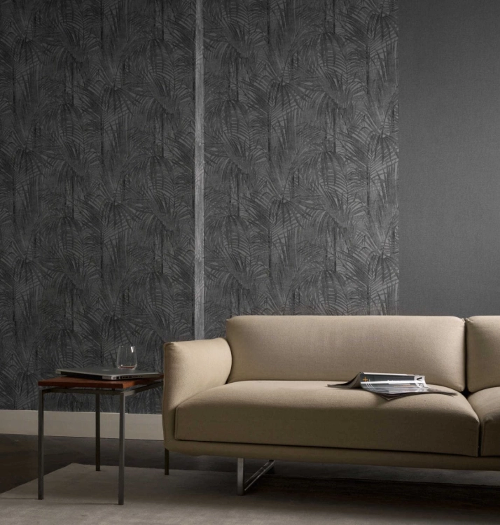 Tapeta 33609-2 AS Desert Lodge tło, tkanina, worek, tapeta jednobarwna antracyt