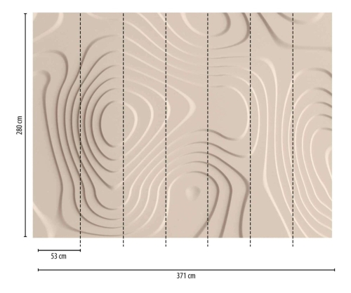 Metropolitan Stories The Wall 38292-1 Tapeta ścienna AS-MURAL, wzór geometryczny, 3D, fale