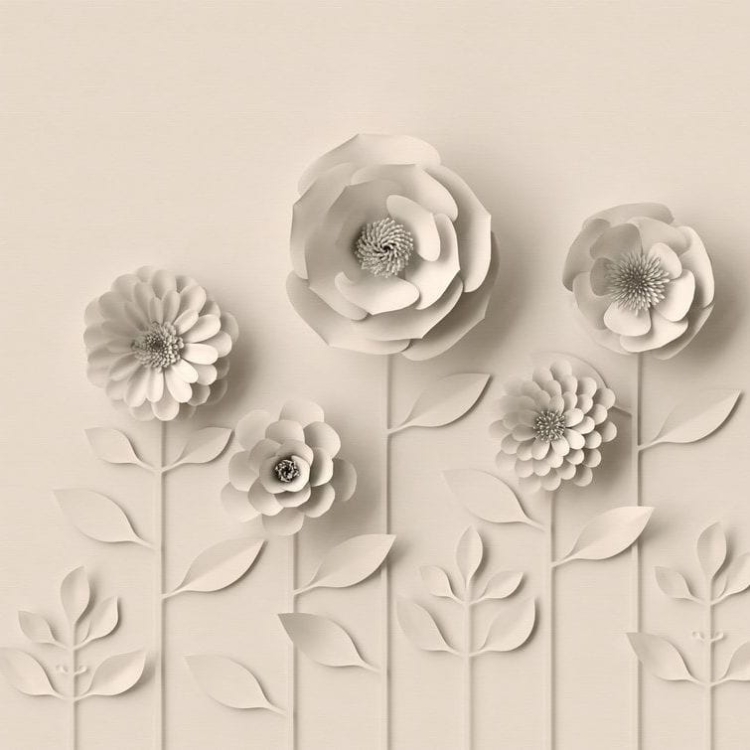 Metropolitan Stories The Wall 38293-1 Tapeta ścienna AS-MURAL, kwiaty, 3D