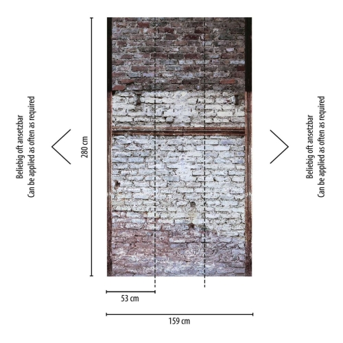 Metropolitan Stories The Wall 38350-1 Tapeta ścienna AS-MURAL, cegła, cegły, stara cegła, blacha