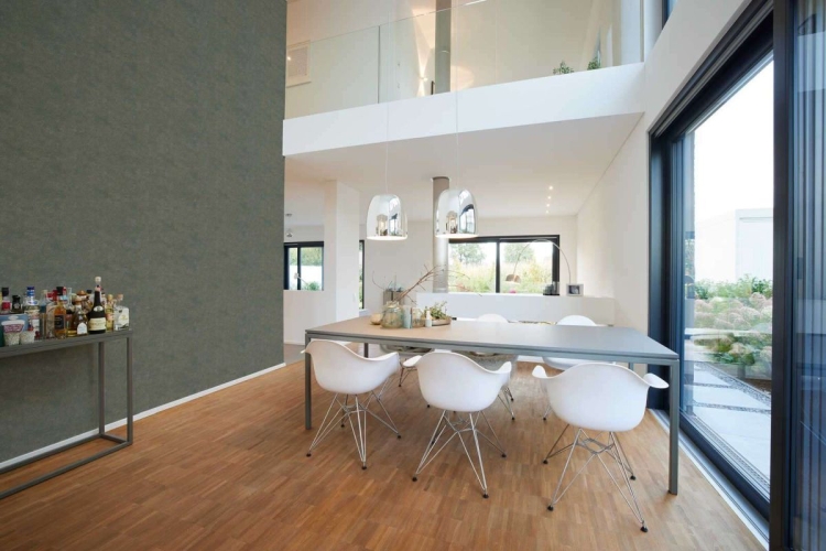 Tapeta AS My Home. My Spa. 38698-4  AS, wzór geometryczny, heksagon, zielono-złoty