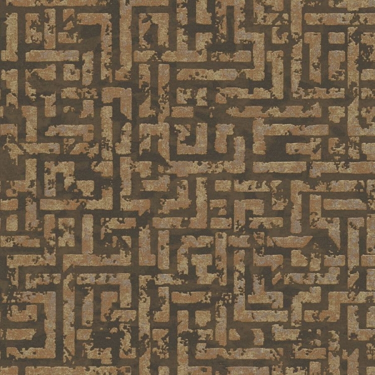 Tapeta AS My Home. My Spa. 38695-5 , wzór geometryczny, reliefowy, brązowy