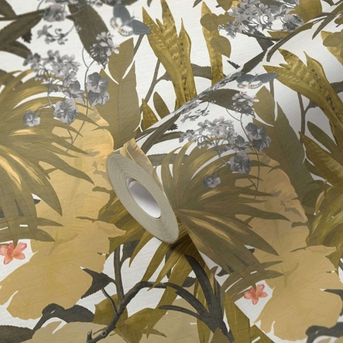 Desert Lodge 38522-4 Tapeta AS wzór kwiatowy, kwiaty, palmy, gęsty wzór botaniczny