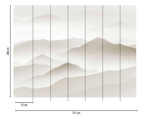 Metropolitan Stories The Wall 38308-1 Tapeta ścienna AS-MURAL, pejzaż górski, góry