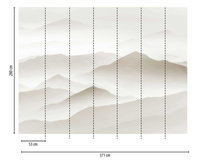 Metropolitan Stories The Wall 38308-1 Tapeta ścienna AS-MURAL, pejzaż górski, góry