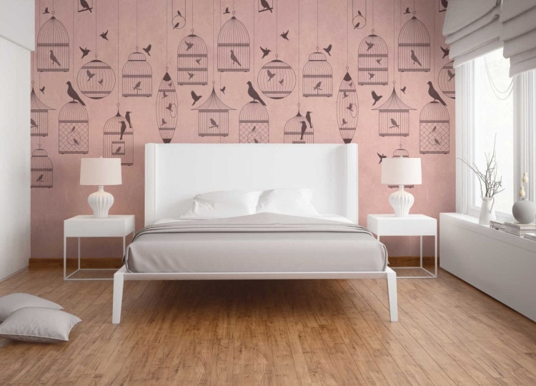 Metropolitan Stories The Wall 38296-1 Tapeta ścienna AS-MURAL, klatki z ptakami, ptaszki