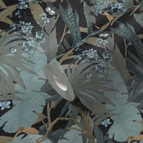 Desert Lodge 38522-2 Tapeta AS wzór kwiatowy, kwiaty, palmy, gęsty wzór botaniczny