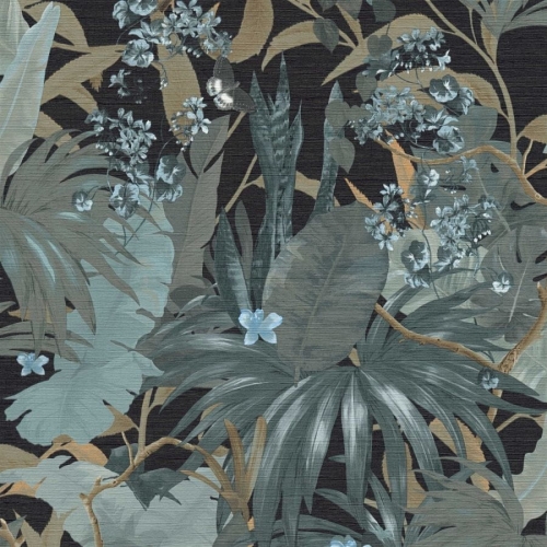 Desert Lodge 38522-2 Tapeta AS wzór kwiatowy, kwiaty, palmy, gęsty wzór botaniczny