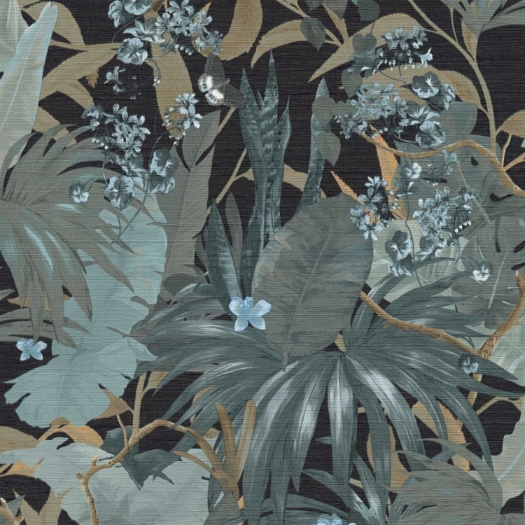 Desert Lodge 38522-2 Tapeta AS wzór kwiatowy, kwiaty, palmy, gęsty wzór botaniczny