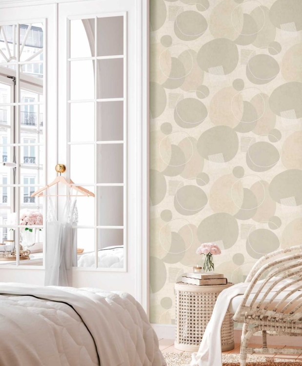 Geo Effect 38595-4 Tapeta ścienna AS, wzór geometryczny, koła