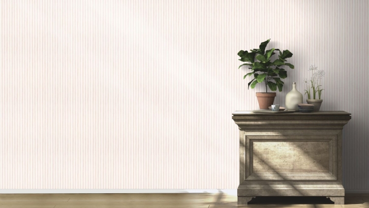 Bambino XIX 252750 Tapeta ścienna Rasch 2024 tapeta w paski, paseczki, różowe