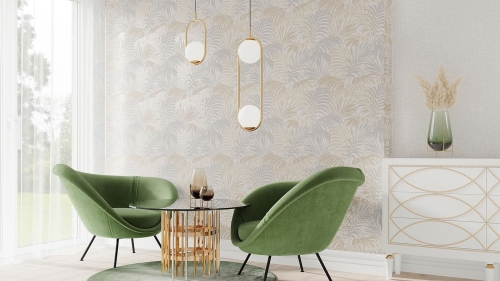 Alegro 454008 Tapeta ścienna Sintra, liście, palmy