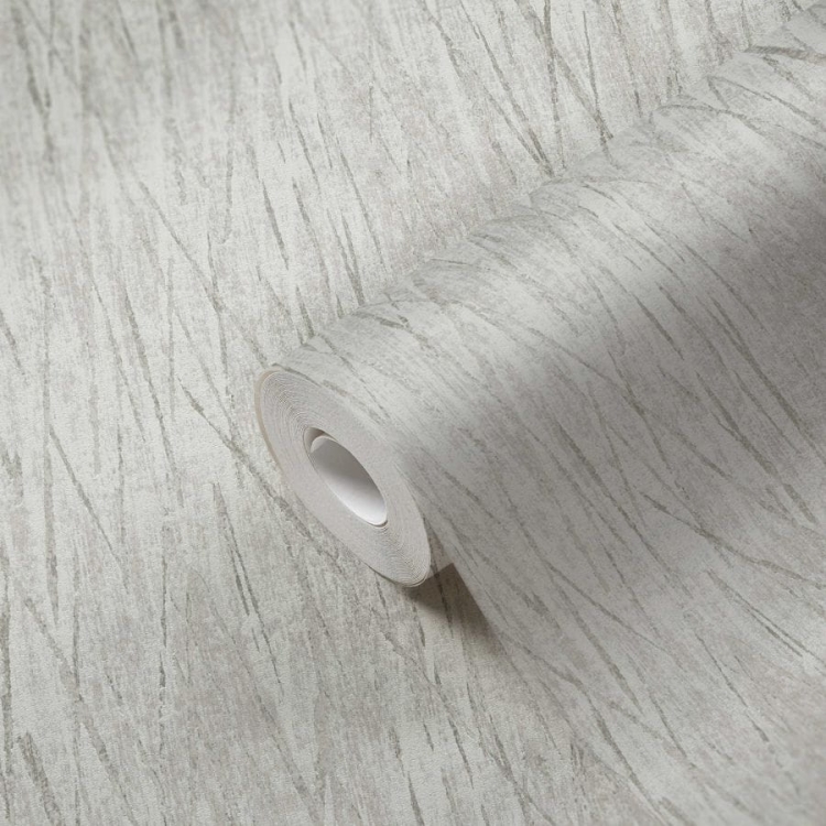 Tapeta na flizelinie AS #hygge 2 38598-7 motyw niereguralny, kreski, motyw na całe pomieszczenie, trawy, motyw srebrny, tapeta szara