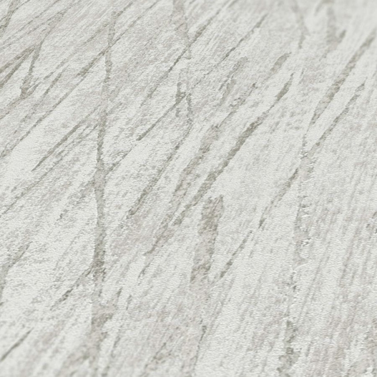 Tapeta na flizelinie AS #hygge 2 38598-7 motyw niereguralny, kreski, motyw na całe pomieszczenie, trawy, motyw srebrny, tapeta szara