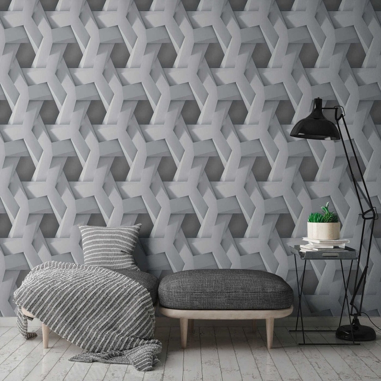Print Walls 38721-2 Tapeta ścienna AS, wzór geometryczny, 3d