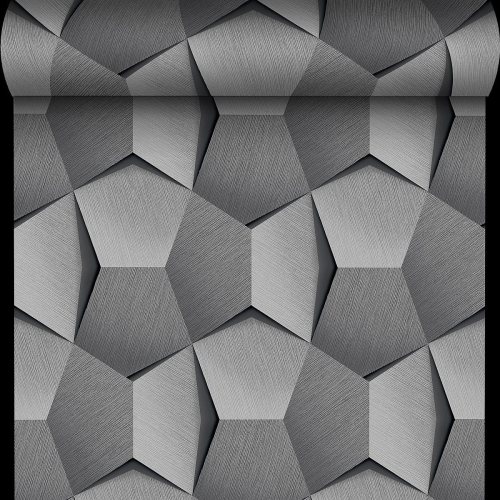 Top Trend 5 A54601 Tapeta ścienna Grandeco, wzór geometryczny, 3d