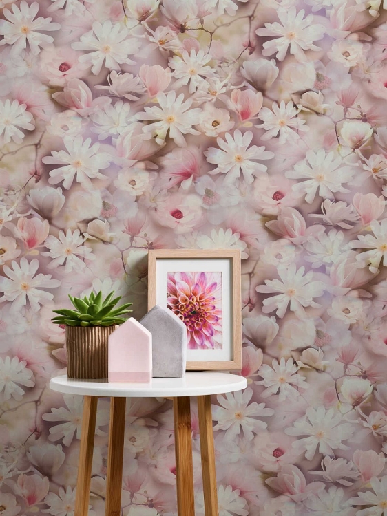 Print Walls 38722-2 Tapeta ścienna AS, kwiaty, kwiatki, magnolia, 3D