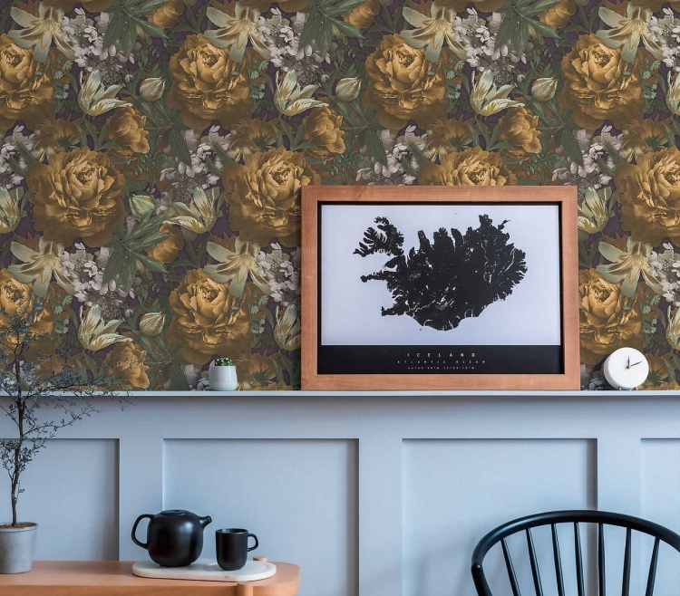 Print Walls 38509-2 Tapeta ścienna AS, kwiaty, kwiatki, piwonie, lilie