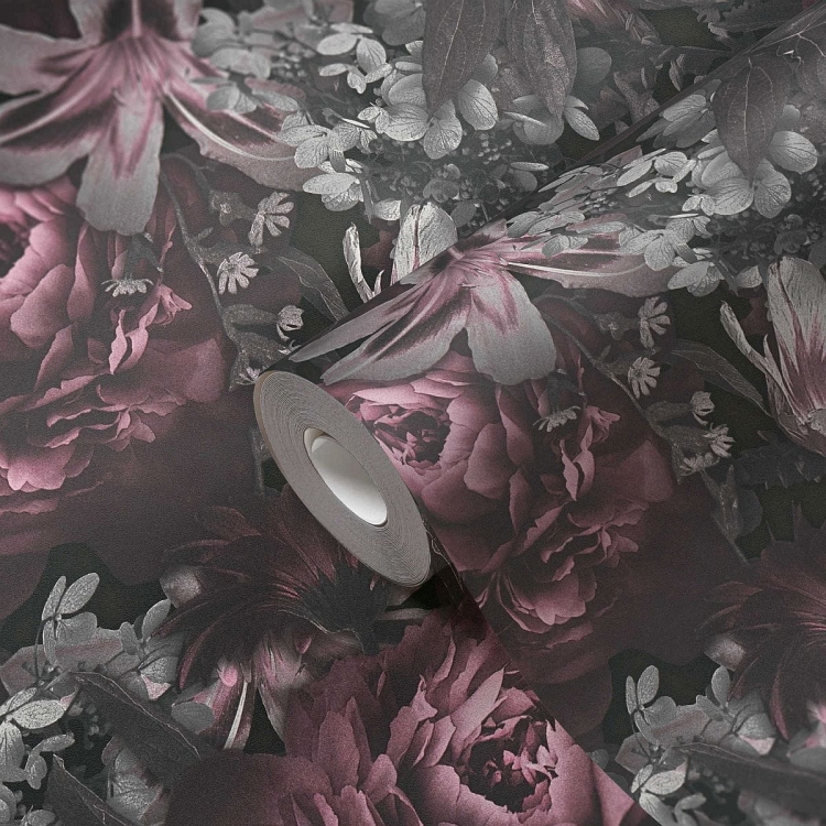 Print Walls 38509-3 Tapeta ścienna AS, kwiaty, kwiatki, piwonie, lilie