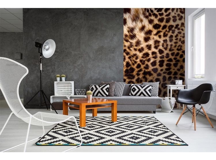 Fototapeta MS-2-0184 Skóra lamparta flizelinowa Dimex