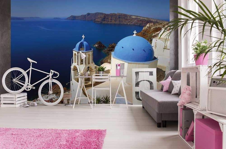 Fototapeta MS-5-0199 Santorini flizelinowa Dimex