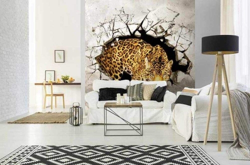 Fototapeta MS-3-0233 Pantera fizelinowa Dimex