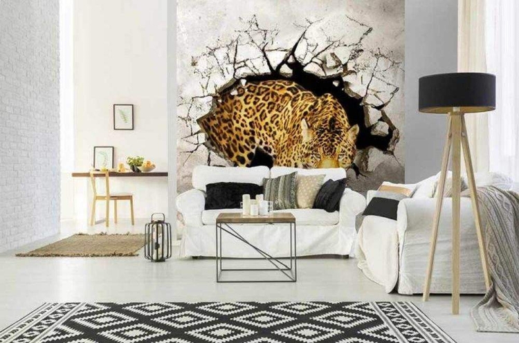 Fototapeta MS-3-0233 Pantera fizelinowa Dimex