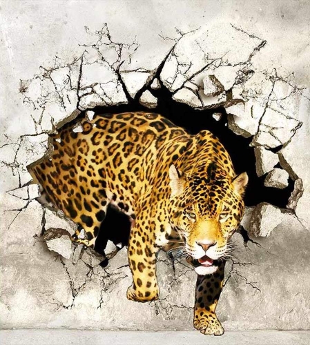 Fototapeta MS-3-0233 Pantera fizelinowa Dimex