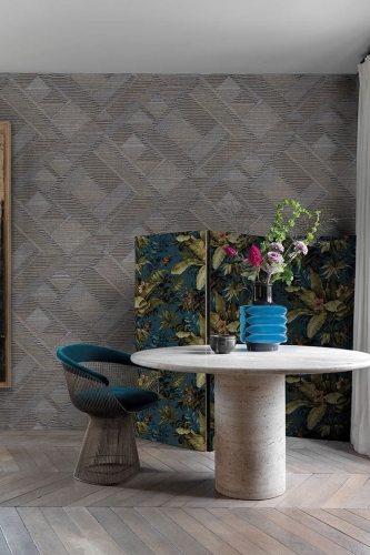 Asperia A55401 Tapeta ścienna Grandeco, motyw geometryczny