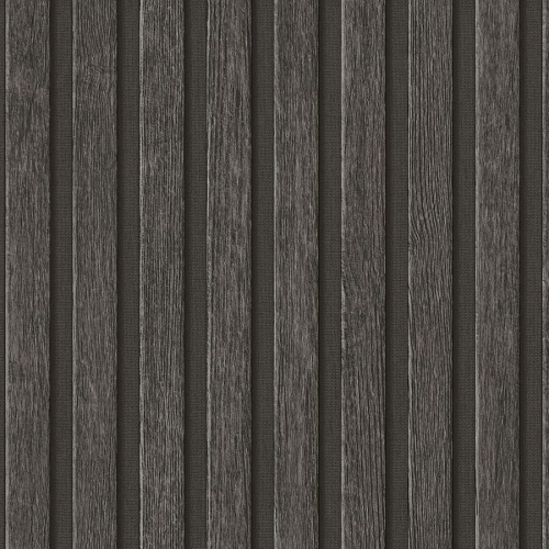 391094 czarne drewniane lamele 3D tapeta na ścianę winylowa do pokoju, kuchni