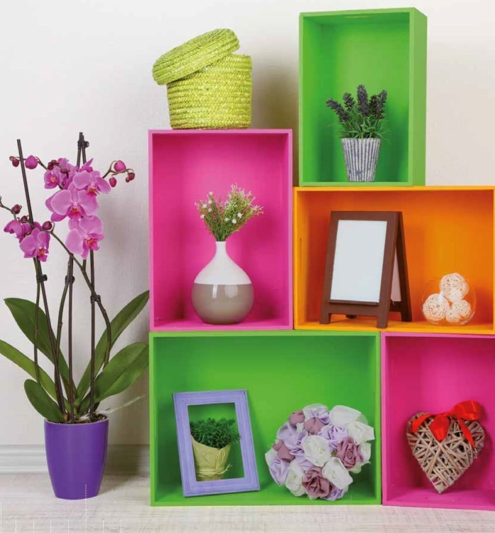 D-C-Fix 200-2883 45 cm okleina samoprzylepna, jednokolorowa różowa fuksja połysk , folia samoprzylepna na parapet, meble, blat kuchenny, drzwi