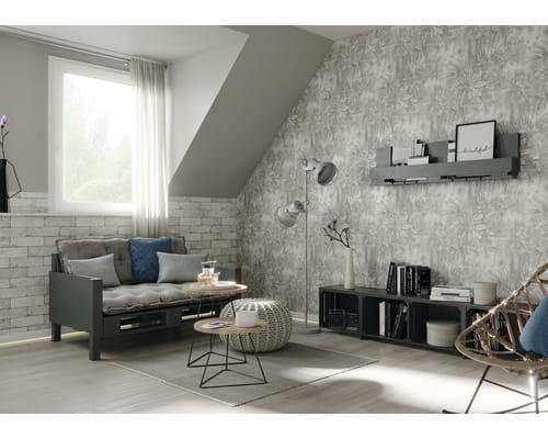 Tapeta Rasch 810806 cegła szara