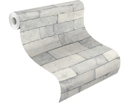 Tapeta Rasch 810806 cegła szara