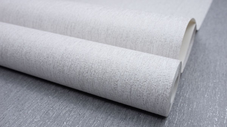 SINTRA 420119 Tapeta ścienna popielata ze srebrną poświatą