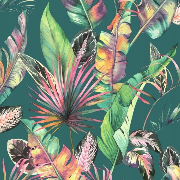 Tapeta ścienna 574404 ugepa -botaniczna-liscie-palmy-zielen-butelkowa.