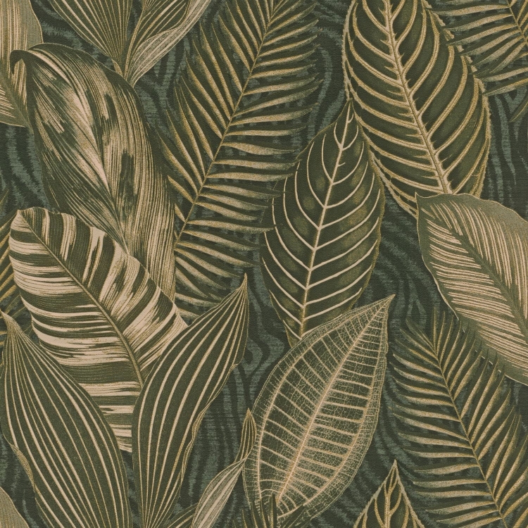 Rasch 751826 Tapeta ścienna botaniczna, liście, egzotyczne