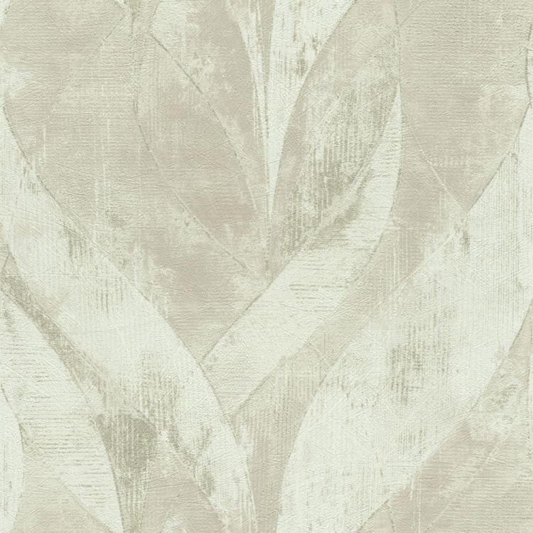 Tapeta ścienna na flizelinie 520033 Rasch liście beżowe, wzór nowoczesny