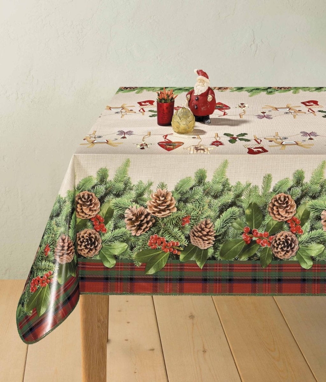 Obrus, cerata, na święta Bożego Narodzenia, PCV, plamoodporny Dekorama