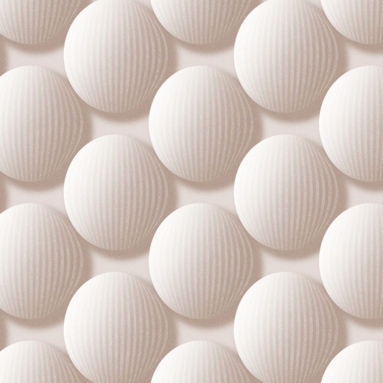 Tapeta ścienna na flizelinie kule 3D kolor beżowy 520734