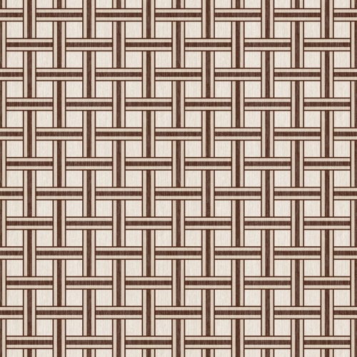 Cerata plamoodporna Obrus z PCV na włókninie Dekorama Krata brązowa 205A szer. 140cm