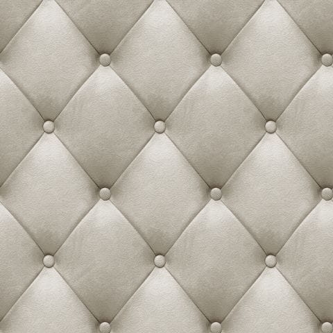 M76207 tapeta ścienna winylowa na flizelinie pufki jak tapicerowany zagłówek toupe, beż